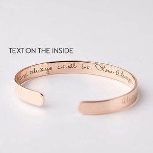 Handwriting Bracelet Women Memorial Gift Custom Handwritten
